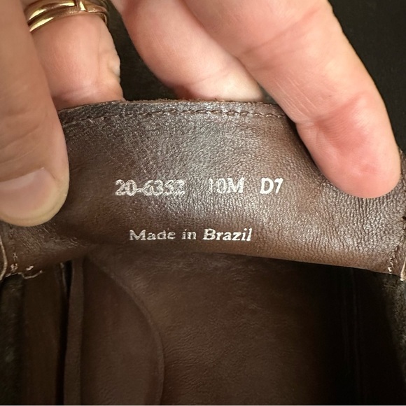 Johnston & Murphy Mens Size 10M Slip On Loafers Brown Suede Sheepskin Leather - Picture 10 of 10